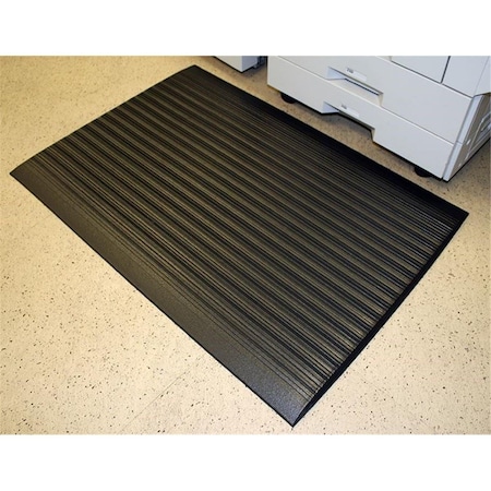 Durablue Durable 586S35BK Sof-Spun .62 in. Anti-Fatigue Mats; 3 x 5 in. - Black 586S35BK